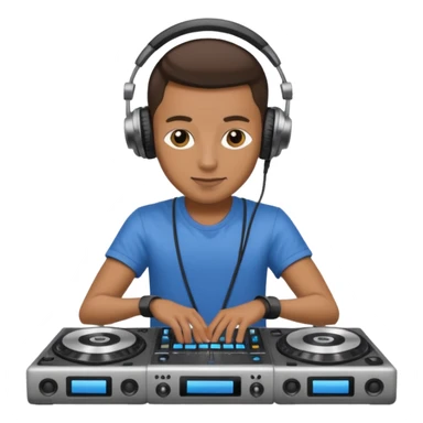 dj with setup sticker