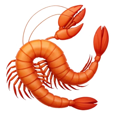 ginger woman with back shaped like a shrimp sticker