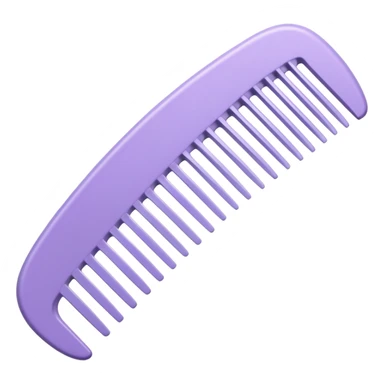 pastel purple styling comb sticker