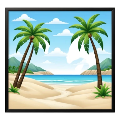 playa paisaje sticker