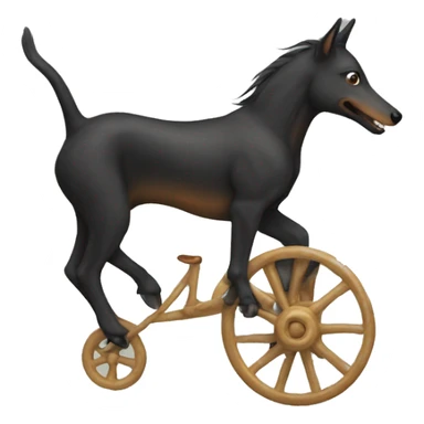 kelpie with person riding it sticker
