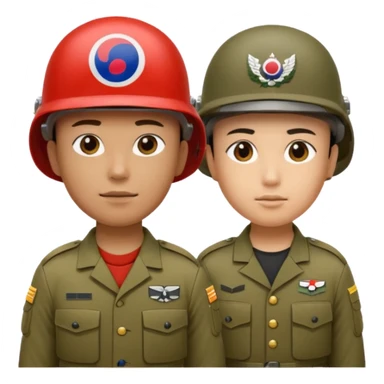 United states + South korea sticker