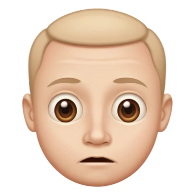 Funny caricature style cartoon, big head and small body sticker