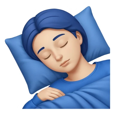 gorgi gales durmiendo con ropa celeste sticker