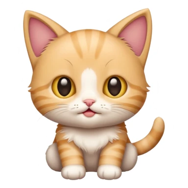 a baby kitten with the words huh sticker