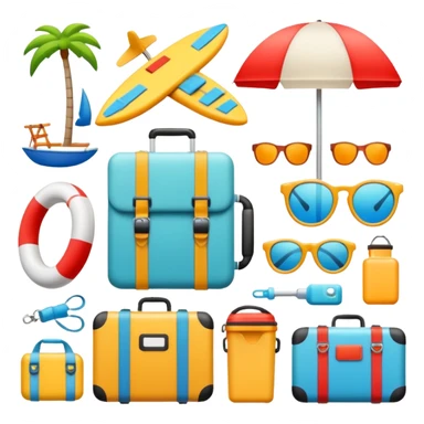 vacation equipment sticker