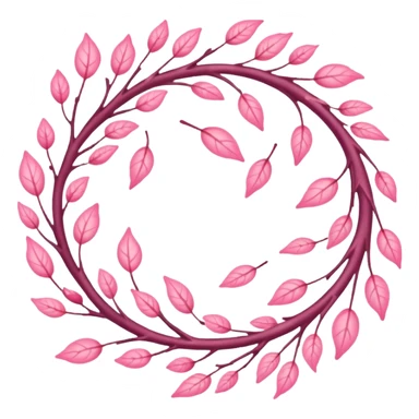 make sakura pink leaves falling sticker