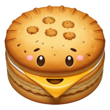 Biscuit simple sans visage sticker
