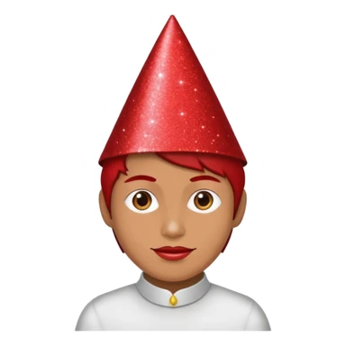 red glitter hacker sticker