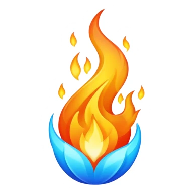 Fuego azul sticker