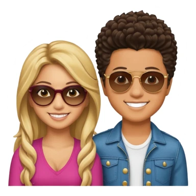Shakira And Bruno Mars sticker