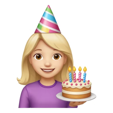 Birthday girl wish sticker