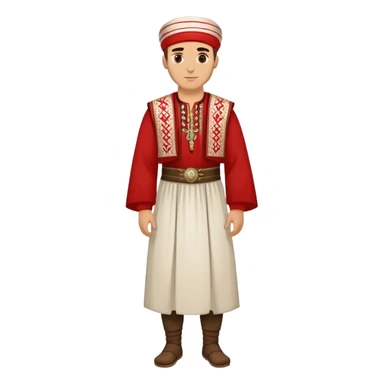 albanian man full-leght with clothes sticker