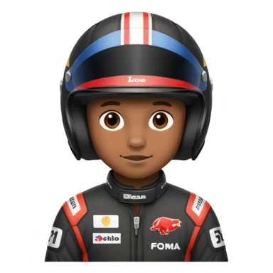 f1 driver black bear sticker