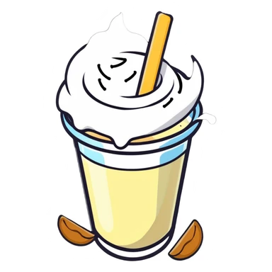 A radiant white leg bone floating in the center with a halo effect, surrounded by orbiting calcium-rich foods: a bowl of yogurt, pile of shredded yellow cheese, bunch of almonds, and scattered sesame seeds. Each food item is floating separately and glowing slightly. sticker