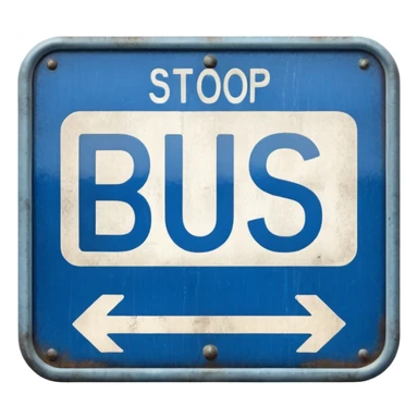 Bus Stop Signboard sticker
