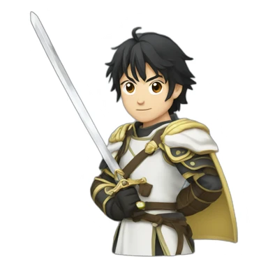 Anime-swordsman sticker