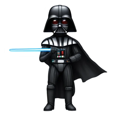 Darth Vader with a saber staff sticker