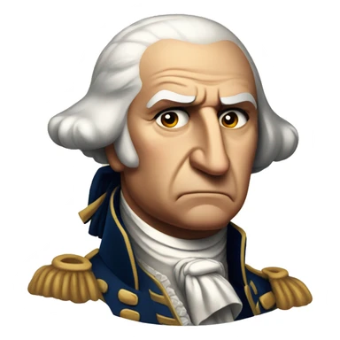 george washington angry sticker