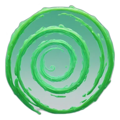 algae swirl LIKE PORTAL sticker