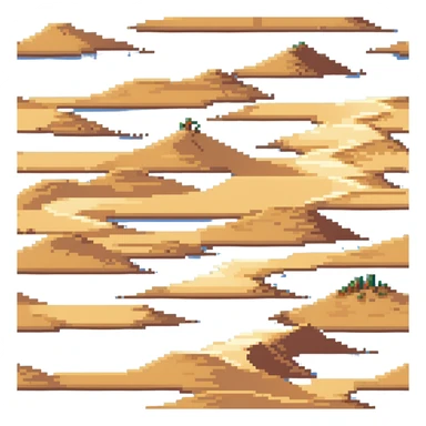 sand dunes in a vast desert sticker