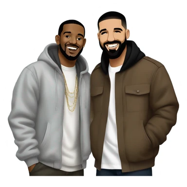 kendrick lamar with drake sticker
