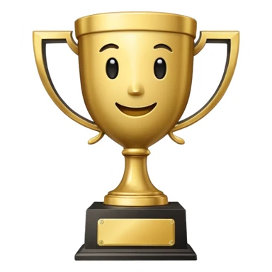 Trophy with risitas sticker
