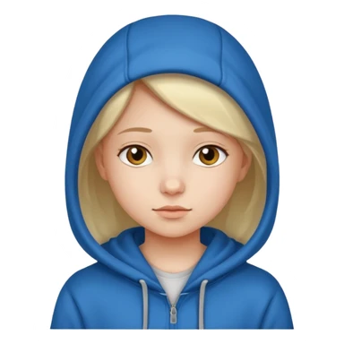 girl kid in hoodie sticker