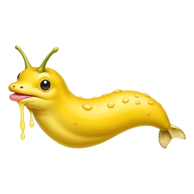 Banana slug that’s sassy with lip filler  sticker