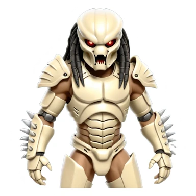 Predator from movie predator with bone armor sticker