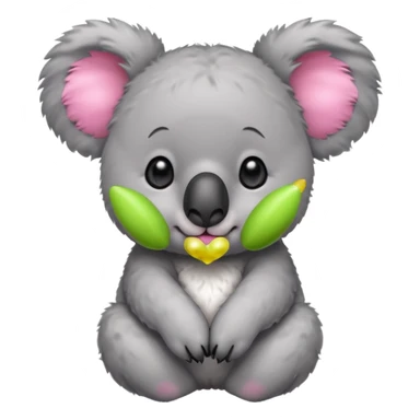 Koala with earrings sticker