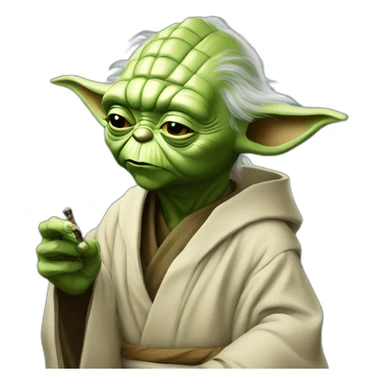 Yoda smoke sticker