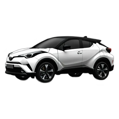 Toyota chr noire sticker