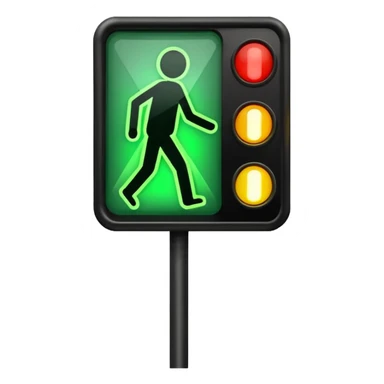 Crosswalk Light signal icon Lights , Kidsn. sticker