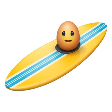 Egg on a surfboard  sticker