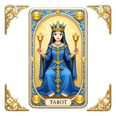 tarot card sticker