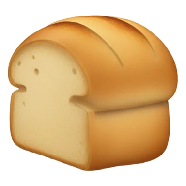 Freshly baked round load of bread sticker