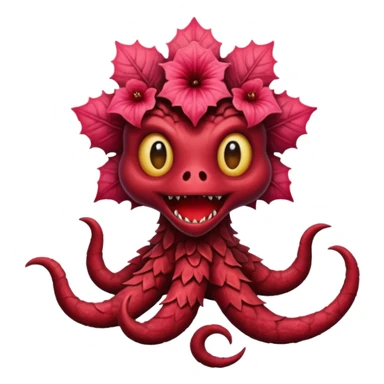 quiero q mi emoji se parez ca a un demogorgon de stranger things sticker