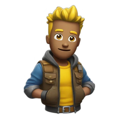 bart qui joue a fortnite sticker