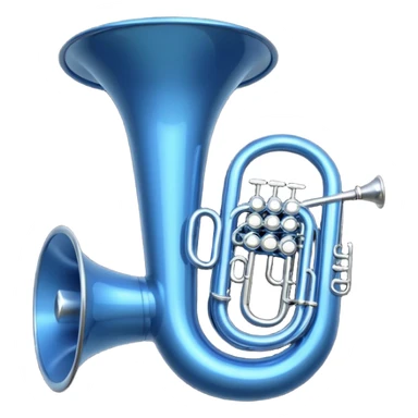 tuba azul escura sticker
