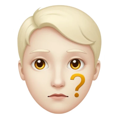 mysterious figure with mark ? sticker