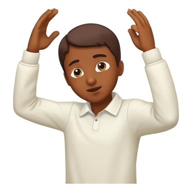 person hitting the dab sticker