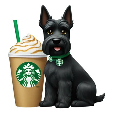 Scottie dog Starbucks  sticker
