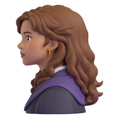 Hermione Granger from Harry Potter side view profile sticker