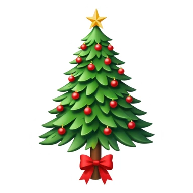 CHRISTMAS WHITE AESTHETIC CHRISTMAS TREE WITH BOWS sticker