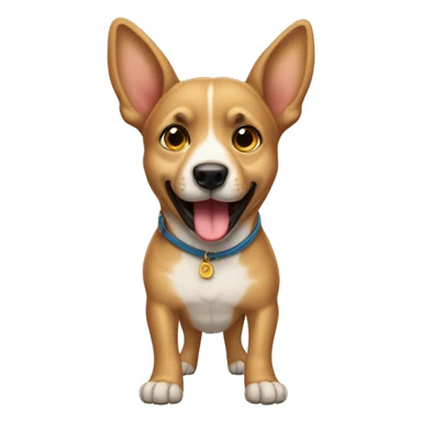 perro con la lengua afuera sticker