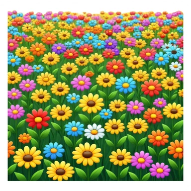 Field of flowers sticker