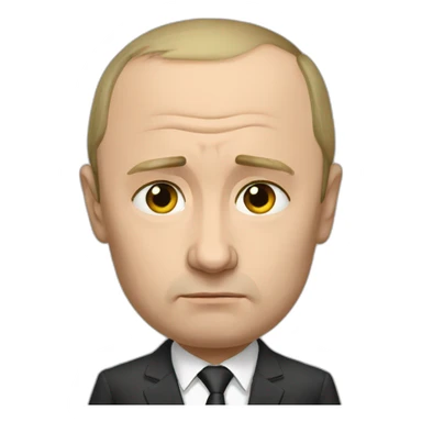 Sad Putin sticker