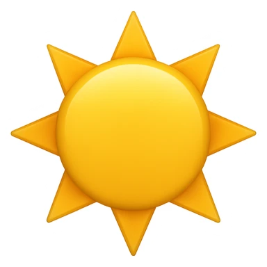 yellow sun emoji sticker