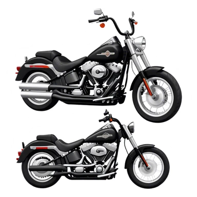 Harley-Davidson Cruiser - Harley-Davidson Softail (Model Year: 2021) (Iconic colour: Black) sticker